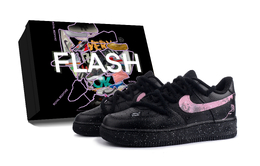 Nike Кроссовки Air Force 1 Rose Breeze, в комплекте коробка, износостойкие, низкие, для скейтбординга, унисекс, черно-розовые cw2288-001（team34-玫瑰晚风-s-box） | black pink