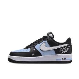 Nike Кроссовки Air Force 1 с амортизацией, износостойкие, низкие, для скейтбординга, унисекс, черные, белые dv0788-001（team1263-海盐晨星） | black