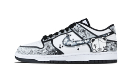 Nike Кроссовки для скейтбординга Dunk Powerful Cute Boss, устойчивые к истиранию, низкие, унисекс, черно-белые hf5441-100(team1171-力量萌主） | black white