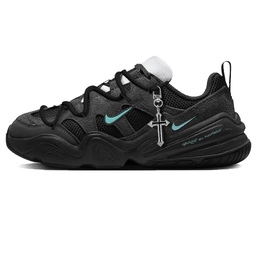 Nike Низкие повседневные кроссовки Tech Hera бирюзового цвета, устойчивые к истиранию, черные, унисекс fj9532-101（team1199-青绿) | black