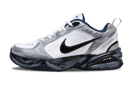 Nike Кроссовки Air Monarch 4 Black Hole, Quicksilver, противоскользящие, износостойкие, низкие, массивные, унисекс, серо-белые 415445-102(team698-快银) | gray white
