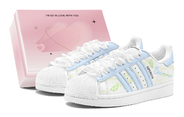 Кроссовки для скейтбординга Superstar 2, унисекс, низкие, зеленые Adidas, Sky Blue ih8659(teams1-青柠恋夏s-box) | sky blue