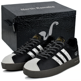 Adidas VL COURT 2.0 износостойкие и легкие низкие кроссовки для скейтбординга унисекс черные серебристые id6017(team96-黑钻流星s-box） | black silver-gift box 1