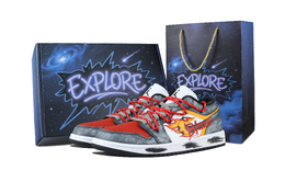 Jordan Кроссовки Air 1 Blaze Blazing Shoe Low Top для скейтбординга унисекс, красные, серые dc0774-101（team1171-blaze炙履-礼盒 | red