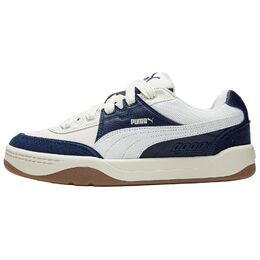 Puma Низкие противоскользящие кроссовки для скейтбординга Park Lifestyle SK8, унисекс, белые, синие 400497-09 | white/dark blue