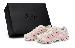 Salomon Низкие кроссовки Snake CNY Collection, устойчивые к истиранию, унисекс, бежево-розовые 478478(team80-男女同款粉境若梦s-box) | beige pink