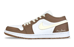 Баскетбольные кроссовки Air 1 Vintage, унисекс, низкие, экрю Jordan, Beige White Brown dc0774-202(team257-莹白) | beige white brown