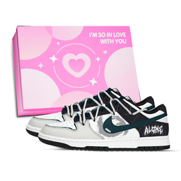 Кроссовки для скейтбординга Dunk Dark Shadow Shoe Box, устойчивые к истиранию, низкие, унисекс, черные, серые, зеленые Nike, Black Gray Green hf5441-100（team971-暗影古修鞋盒） | black gray green