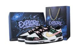 Nike Кроссовки для скейтбординга Dunk Trendy Shadow, износостойкие, низкие, унисекс, розовые, зеленые hf5441-100(team1171-潮影-礼盒） | lotus color
