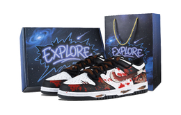 Nike Ботинки Dunk Blood Blade Battle, износостойкие, низкие, кроссовки для скейтбординга, унисекс, красные, черные hf5441-100(team1171-血刃战履-礼盒） | black