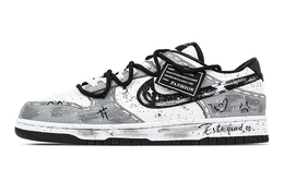 Nike Кроссовки для скейтбординга Dunk Freedom Street, износостойкие, серо-белые, унисекс dd1391-100(team773-自由街头) | gray white