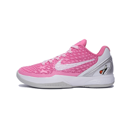 Nike Баскетбольные кроссовки Zoom Kobe 6 Victory 8 с низкой амортизацией, унисекс, розовые fq3546-100（team763-胜利8） | pink