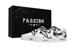 Nike Кроссовки для скейтборда Court Vision 1 Snowfield Guardian Box, износостойкие, низкие, унисекс, черные, белые dh2987-101(team1282-雪地守护者-礼盒款） | black white
