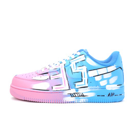 Nike Кроссовки Air Force 1 Racing Livery WRC с низким верхом для скейтбординга, унисекс, красные, синие, градиентные cw2288-111(team1035-wrc红蓝涂装) | red blue gradient