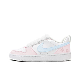Nike Детские кроссовки для скейтбординга Court Borough Meowth Sweetheart с 2 амортизаторами, нескользящие, низкие, женские, синие dv5456-102（team1432-喵爪甜心 贰） | pink