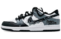 Nike Кроссовки для скейтбординга Dunk, устойчивые к истиранию, унисекс, черные, белые, серые hf5441-100（team260-奇幻冒险qd） | black white gray