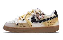 Кроссовки Court Vision 1 LOW Coffee Cat, износостойкие, низкие, для скейтбординга, унисекс, кофейного цвета Nike, Ecru fq8075-133（team1431-咖啡猫） | ecru