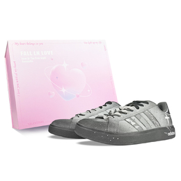 Adidas Кроссовки для скейтборда Grand Court Base 00s BNK, черные, белые, износостойкие, низкие, унисекс jr5542(team40-黑白世界sbox) | black white