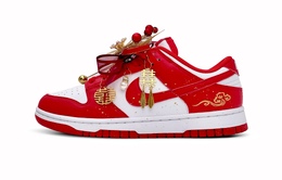 Nike Кроссовки для скейтбординга Dunk, износостойкие, женские, красные, белые dd1873-116(team87-红妆囍云女款红白) | red white