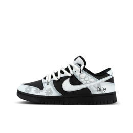 Nike Кроссовки для скейтбординга Dunk Gorilla Jester XJDD Daisy Low унисекс, черные, белые hf5441-100（team1369-黑白雏菊） | black white