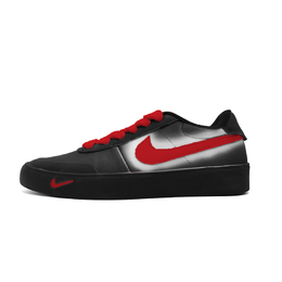 Nike Кроссовки Court Shot Cinnabar, износостойкие, низкие, для скейтбординга, унисекс, черные, красные fq8146-001(team1358-朱砂） | black red