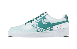 Nike Кроссовки Court Vision 1 Green Mountain Trails, устойчивые к истиранию, низкие, для скейтбординга, унисекс, голубые dh2987-101（team1374-青峦漫迹-单鞋带） | cyan