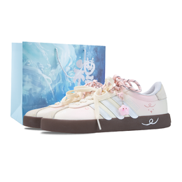 Adidas Кроссовки для скейтбординга VL COURT 2.0 Cheese Jelly, износостойкие, низкие, бежевые, женские kj4000（team836-芝芝奶冻） | beige (special shopping bag)