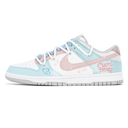 Nike Кроссовки для скейтбординга Dunk Joy Lemon с противоскользящим покрытием, износостойкие, женские, розовые, белые, синие dd1503-103(team399-甜蜜盛夏) | pink white blue