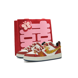 Nike Низкие износостойкие кроссовки Court Borough, женские, красные hm3722-141(team327 凤凰于飞） | red