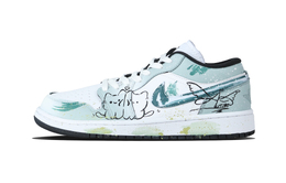 Jordan Кроссовки Air 1 Mint Morning Island Low Top для скейтбординга унисекс, серебристые dc0774-101（team1171-薄荷晨屿） | silver