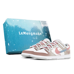 Nike Кроссовки для скейтбординга Dunk Slip с низким верхом, женские, коричневые, розовые dd1503-103(team399-日光浮影s-box) | brown pink