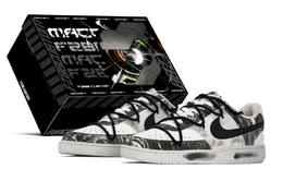 Nike Кроссовки для скейтборда Court Vision 1 с низкой амортизацией, унисекс, черные, белые dh2987-101(teama-伽马射线s-box) | black white