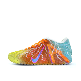 Nike Баскетбольные кроссовки Ja Morant 3 Rainbow Neon Lightning с амортизацией и поддержкой, низкие, унисекс, оранжевые hf2794-100（team1356-虹霓掣电） | orange