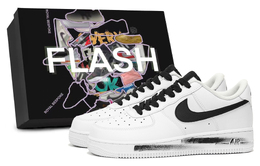 Nike Кроссовки Air Force 1 Black Mourning, в комплекте коробка, низкие, для скейтбординга, унисекс, черные, белые cw2288-111（team34-黑之殇-s-box） | black white