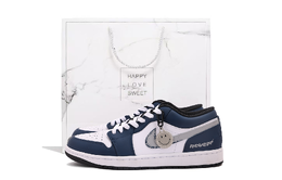 Jordan Баскетбольные кроссовки Air 1 Low Top Vintage Unisex Blue White 553558-165(team拾伍-男款蓝白五一五sbox) | blue white