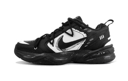 Nike Кроссовки Air Monarch 4 Black Knight Low Top Chunky унисекс, черно-белые 415445-001（team296-黑骑士） | black white