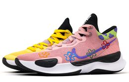 Nike Баскетбольные кроссовки Renew Elevate 3 Heartbeat Moments с низким верхом и противоскользящим верхом, мужские, желто-розовые dd9304-500（team241-心动时刻） | yellow pink