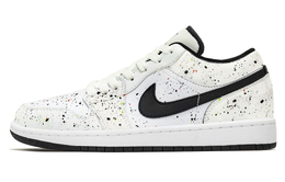 Jordan Баскетбольные кроссовки Air 1 Colorful Low Top Vintage, унисекс, белые 553558-132（team34-斑斓） | white