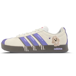 Adidas Кроссовки для скейтбординга VL Court Lifestyle Cute Puppy Fun с низким верхом, нескользящие, унисекс, белые, фиолетовые hq1802（team786萌汪踏趣） | white purple