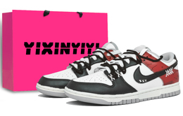 Nike Кроссовки для скейтбординга Dunk, устойчивые к истиранию, низкие, унисекс, Alert Red dd1391-103(team1353-蓝色程序男女款红) | alert red (shopping bag)