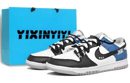 Nike Кроссовки для скейтбординга Dunk, устойчивые к истиранию, низкие, унисекс, синие dd1391-103(team1353-蓝色程序男女款蓝) | safety blue (shopping bag)