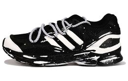 Adidas Дышащие низкие кроссовки SPIRITAIN 2.0 для повседневного бега по городу и работе, унисекс, черно-белые jq1502（team33-暴风雪 男女款） | black white