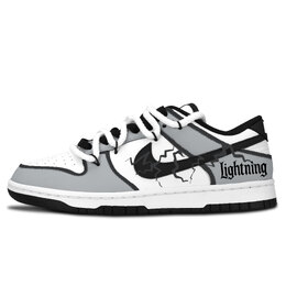 Nike Кроссовки для скейтбординга Dunk унисекс, низкие, белые/серые/черные dd1391-100（team883-灰电狂影） | gray