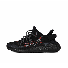 Adidas Низкие повседневные кроссовки Yeezy Boost 350, устойчивые к истиранию, унисекс, черно-красные hq4540（team419-金陵梅花） | black red