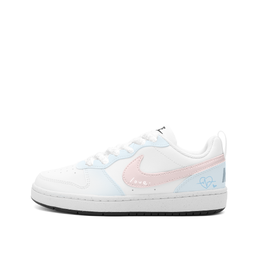 Nike Женские низкие кроссовки для скейтбординга Court Borough, устойчивые к истиранию, сине-розовые dv5456-104（team849-浅梦心律） | blue pink
