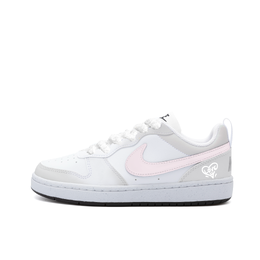 Nike Женские кроссовки для скейтбординга Court Borough, износостойкие, легкие и дышащие, серо-белые dv5456-104(team849-爱之绽放) | gray white