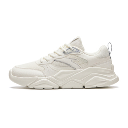 Anta Женские кроссовки Life Collection с противоскользящей подошвой и износостойким верхом, белые, серые 922338821-5 | ivory white/mist gray