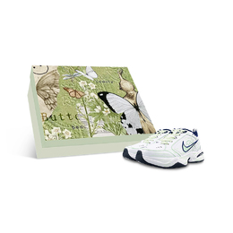 Nike Кроссовки Air Monarch 4 Slip Resistant Low Top Chunky унисекс, зеленые, белые 415445-102(team1298-m4okbox) | white