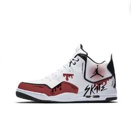 Jordan Баскетбольные кроссовки Courtside 23 Vintage, унисекс, средний размер, красные ar1000-100(team641-红色印记) | white red