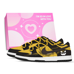 Nike Кроссовки для скейтбординга Dunk Quyun Phantom Shoe Box, устойчивые к истиранию, низкие, унисекс, желтые, коричневые, белые hf5441-100（team971-曲韵幻影鞋盒） | yellow brown white